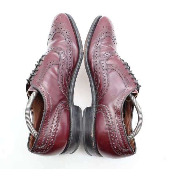 Allen Edmonds McAllister Men\'s 11 B Wingtip Burgundy Oxford Brogue Dress Shoes main image 5